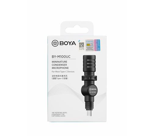 BOYA BY-M100UC Mininature Condenser Microphone for Type C Devices