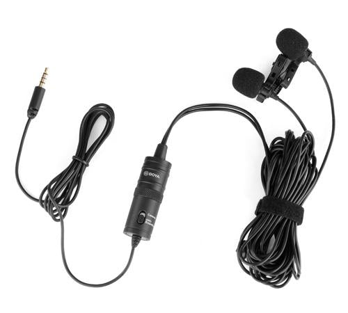 BOYA BY-M1DM Dual Omni-directional Lavalier Mic