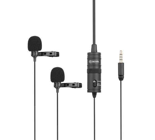 BOYA BY-M1DM Dual Omni-directional Lavalier Mic