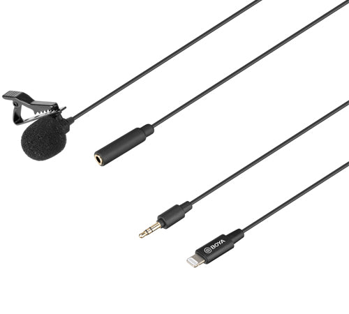 BOYA BY-M2 Clip-on Lavalier Microphone for iOS Devices