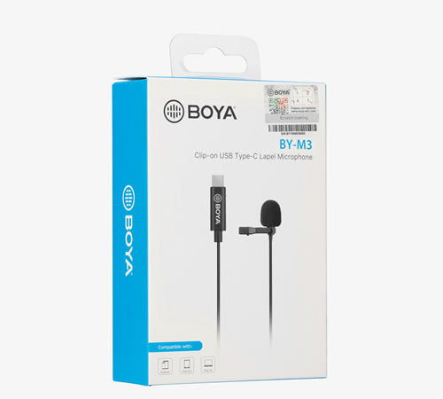 BOYA BY-M3 Digital Lavalier Microphone for Type-C Devices