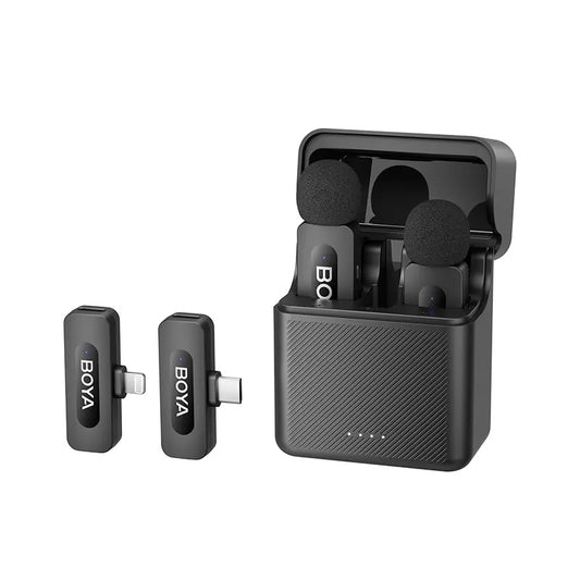 Buy BOYA BY-V3 Combo 2.4 GHz Dual-Channel Wireless Microphone For USB-C &amp; iOS from Vmart in Pakistan