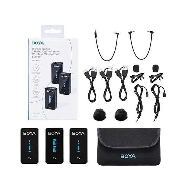 BOYA BY-XM6 S2 2.4GHz Ultra-compact Wireless Microphone System