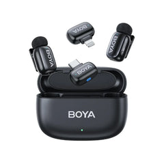 BOYA Mini 12 For Type C and iOS Dual Wireless Microphone With Charging Case