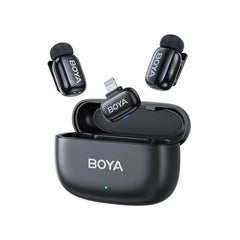 BOYA Mini 15 For iOS Dual Wireless Microphone With Charging Case