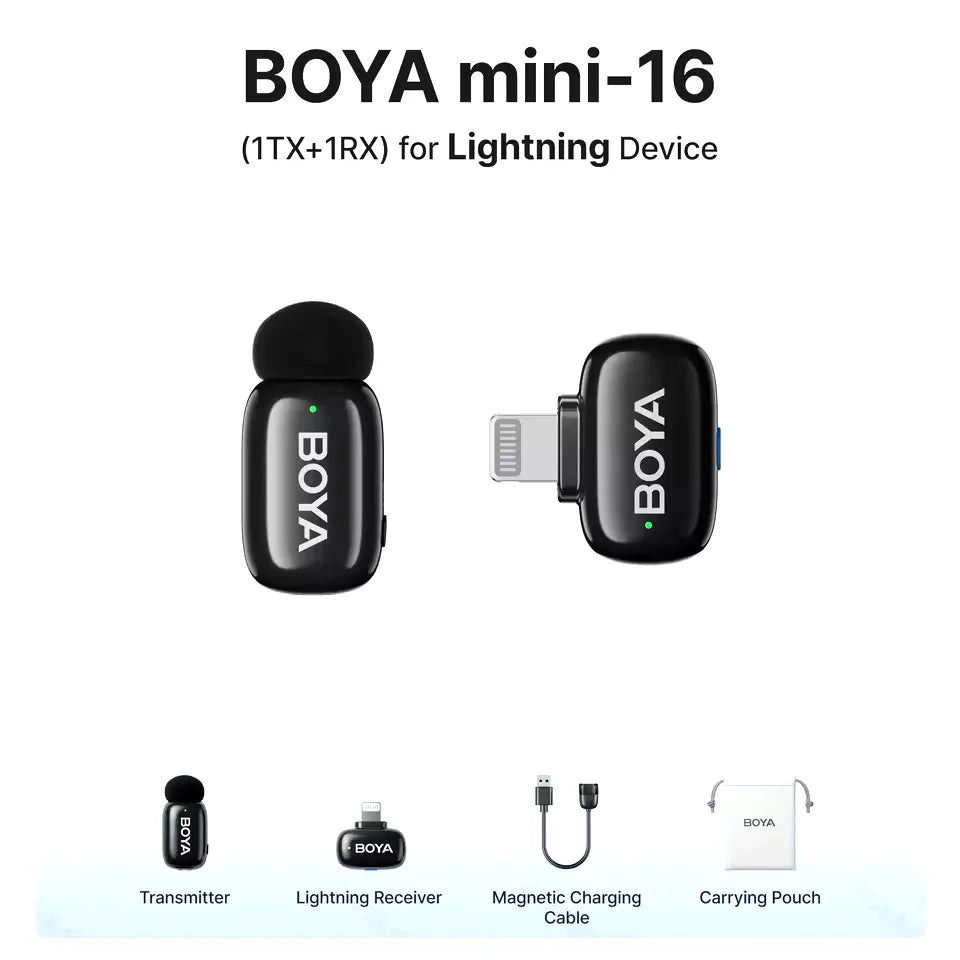 BOYA Mini 16 For iOS Wireless Microphone