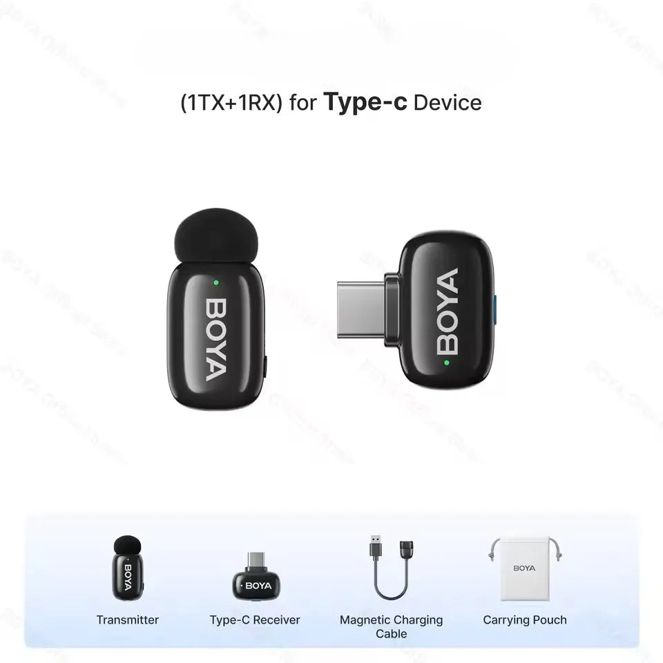 Buy BOYA mini 2-06 Upgraded Super Mini Wireless Microphone with AI Noise Cancellation from Vmart in Pakistan