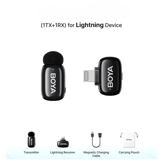 Buy BOYA mini 2-07 Upgraded Super Mini Wireless Microphone with AI Noise Cancellation from Vmart in Pakistan