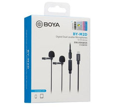 BOYU BY-M2D Digital Dual Lavalier Microphones for iOS Devices