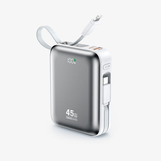 Buy BWOO 10000mAh PD45W Power Bank with Built-in Charging Cables from Vmart in Pakistan