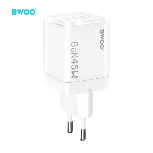 Buy BWOO 45W USB C GaN Dual Port Charger from Vmart in Pakistan
