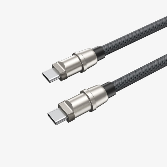 Buy BWOO 60W 2 in 1 USB-C to USB-C Charging Cable with Lanyard 1.2m from Vmart in Pakistan