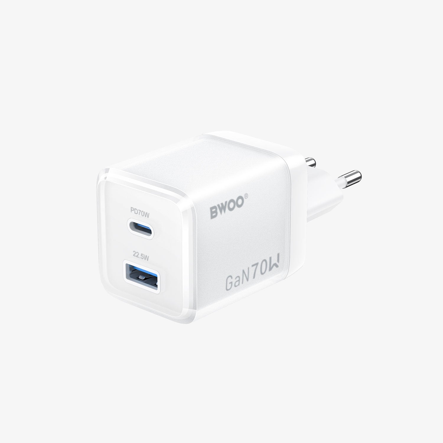 Buy BWOO 70W USB-C Dual ports GaN Charger from Vmart in Pakistan
