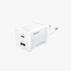 Buy BWOO 70W USB-C Dual ports GaN Charger from Vmart in Pakistan

