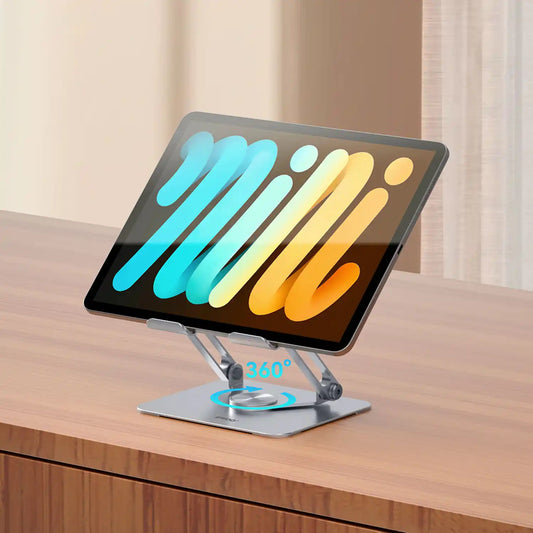 Buy BWOO Adjustable Tablet Stand with 360 Rotation Rotation Base Grey from Vmart in Pakistan