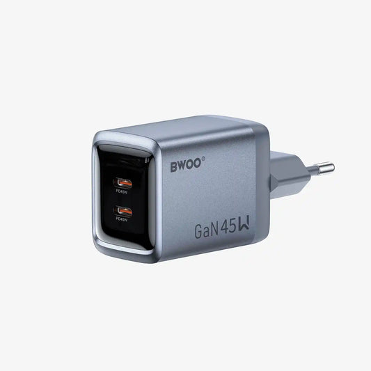 Buy BWOO GaNex 45W Dual Ports USB-C GaN Charger from Vmart in Pakistan