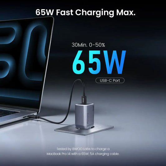 Buy BWOO GaNex 65W USB-C GaN Charger from Vmart in Pakistan