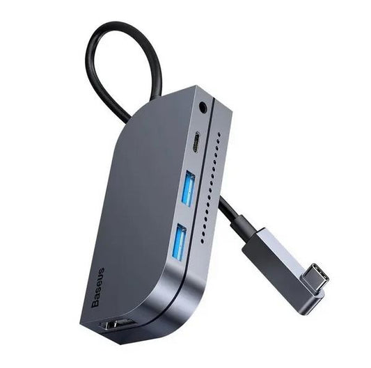 Buy Baseus Bend Angle No.7 Multifunctional Type-C Hub Converter Upgrade Space Gray from Vmart in Pakistan