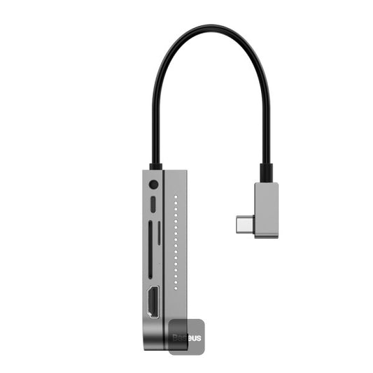 Buy Baseus Bend Angle No.7 Multifunctional Type-C Hub Converter Dark Gray from Vmart in Pakistan