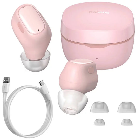 Buy Baseus Bowie WM01 True Wireless Earphones Pink from Vmart in Pakistan
