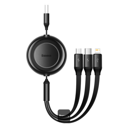 Buy Baseus Bright Mirror 2 Series Retractable Cable 3 in 1 Fast Charging Data Cable Black from Vmart in Pakistan