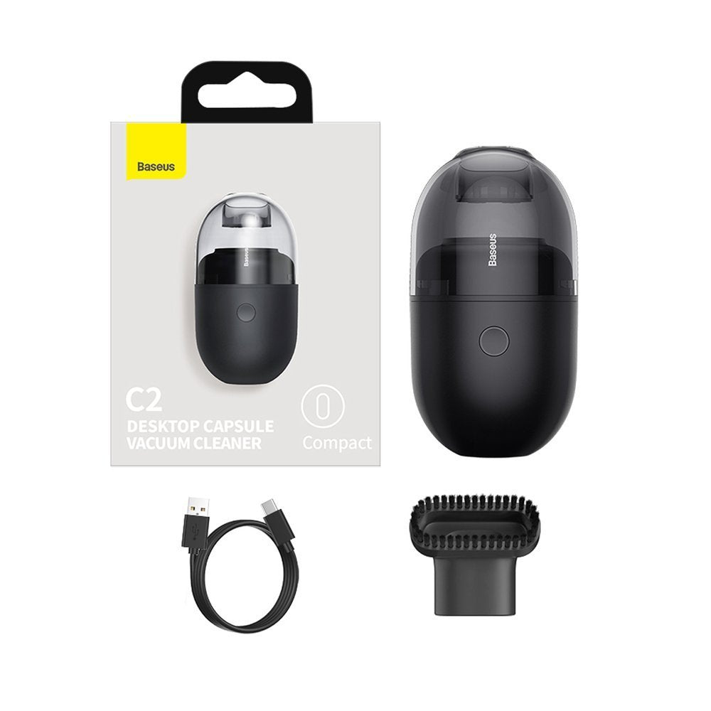 Baseus C2 Desktop Capsule Vacuum Cleaner - Black