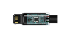 Buy Baseus Tungsten Gold Fast Charging Data Cable USB to Lightning 2.4A 2m - Black from Vmart in Pakistan