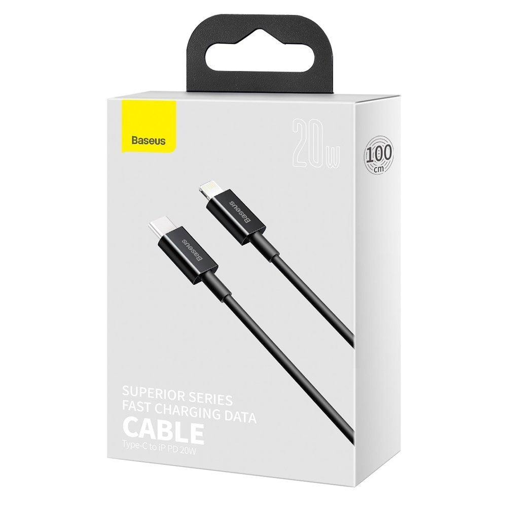 Baseus Cable Superior Series TYPE-C to Lightning 20W 1m - Black