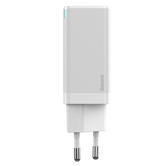 Buy Baseus GaN2 Quick Charger C+C 45W EU With Mini Cable Type-C to Type-C 60W（20V/3A）1m -White from Vmart in Pakistan