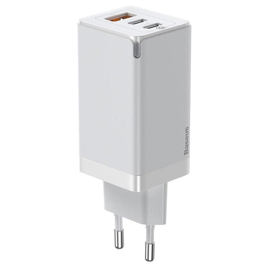 Buy Baseus GaN2 Pro Quick Charger 2C+U 65W With Fast Charging Cable Type-C to Type-C 100W (20V/5A) 1m - White from Vmart in Pakistan