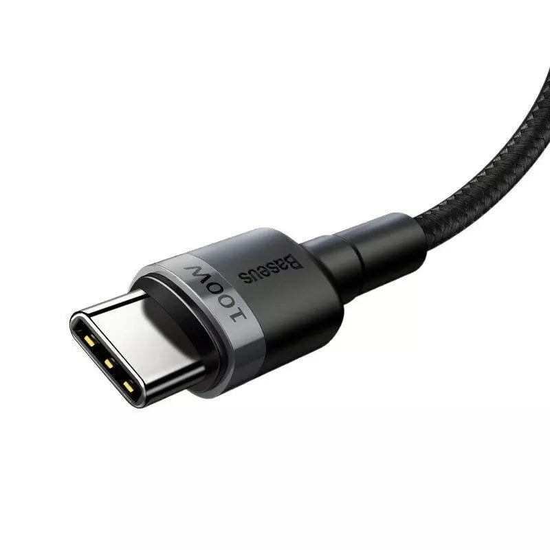 Baseus Cafule PD2.0 100W Flash Charging USB Type-C Cable 20V 5A 2m Gray/Black