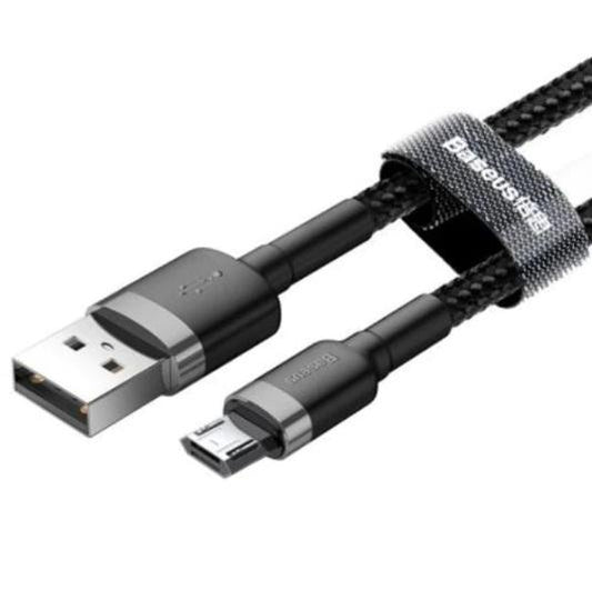 Buy Baseus Cafule USB To Micro Fast Charging Cable 1.5A 3m - Black from Vmart in Pakistan
