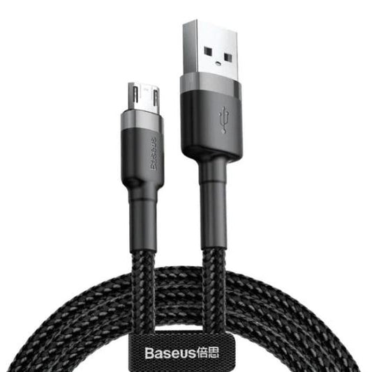 Buy Baseus Cafule USB To Micro Fast Charging Cable 1.5A 3m - Black from Vmart in Pakistan