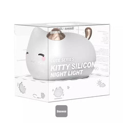 Baseus Cute Series Kitty Silicone Night Light White