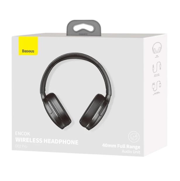 Baseus D02 Pro Encok Wireless Headphones Black