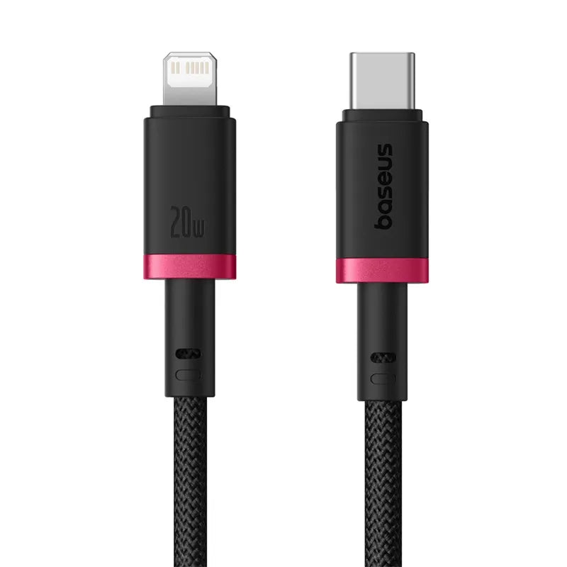 Baseus Dura Series Type-C to Lightning PD 20W Fast Charging Cable 2m Red/Black