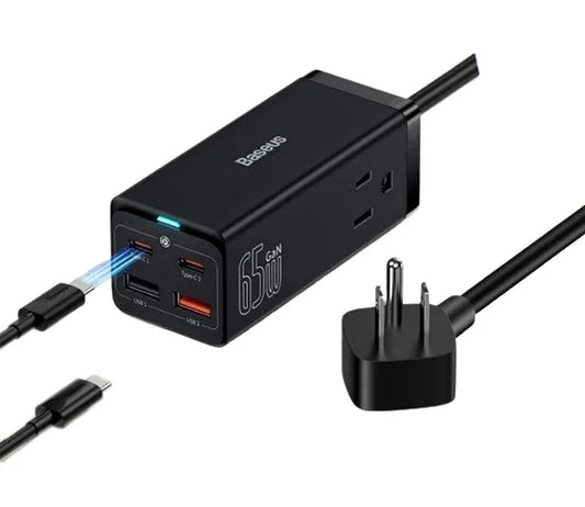 Buy Baseus GaN3 Pro Desktop Powerstrip AC+2U+2C 65W CN Black from Vmart in Pakistan