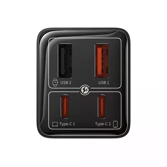 Buy Baseus GaN6 Pro 4 Ports Fast Charger 65W EU Black from Vmart in Pakistan