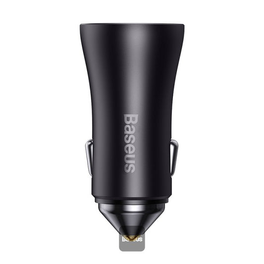 Buy Baseus Golden Contactor Pro Dual USB-C 40W Car Charger Gray from Vmart in Pakistan