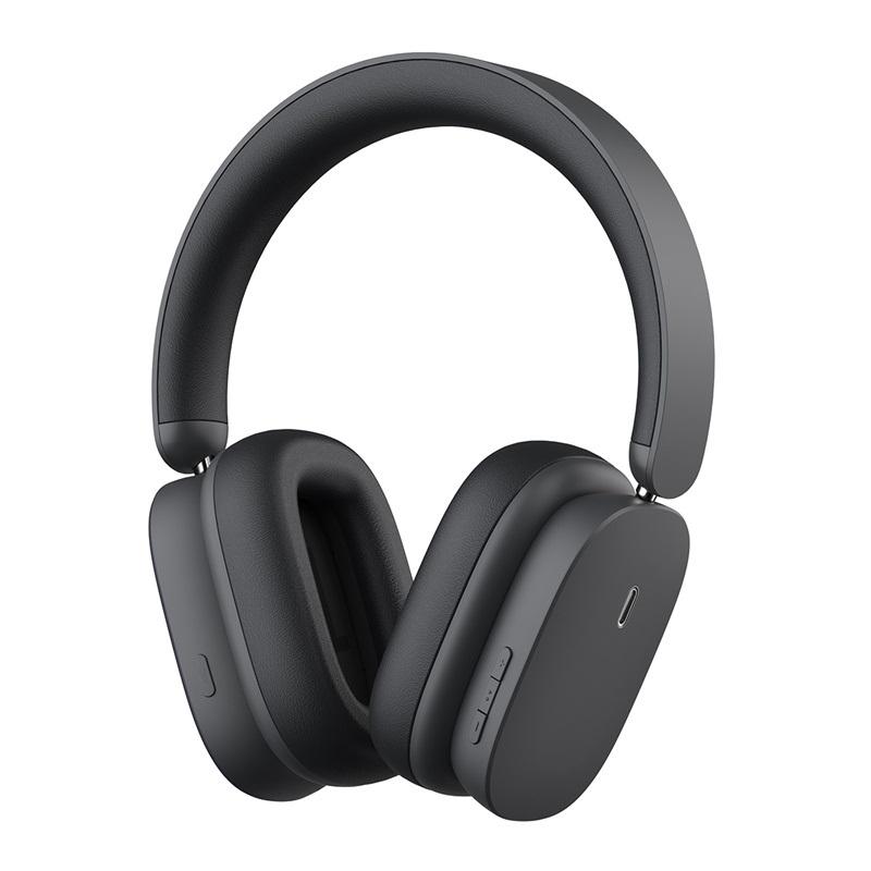 Baseus H1 Hybrid 40dB ANC Wireless Headphones - Grey