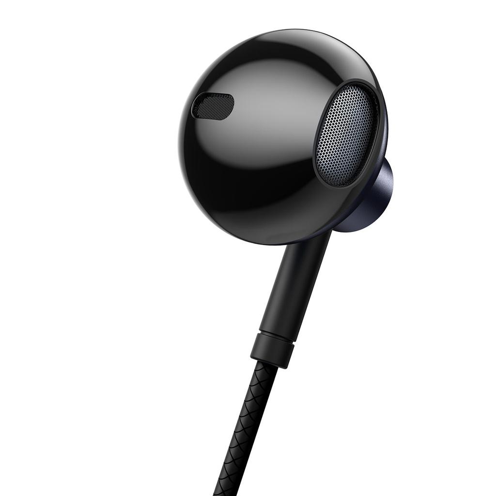 Baseus H19 Encok 3.5mm Wired Earphone - Black