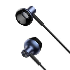 Baseus H19 Encok 3.5mm Wired Earphone - Black