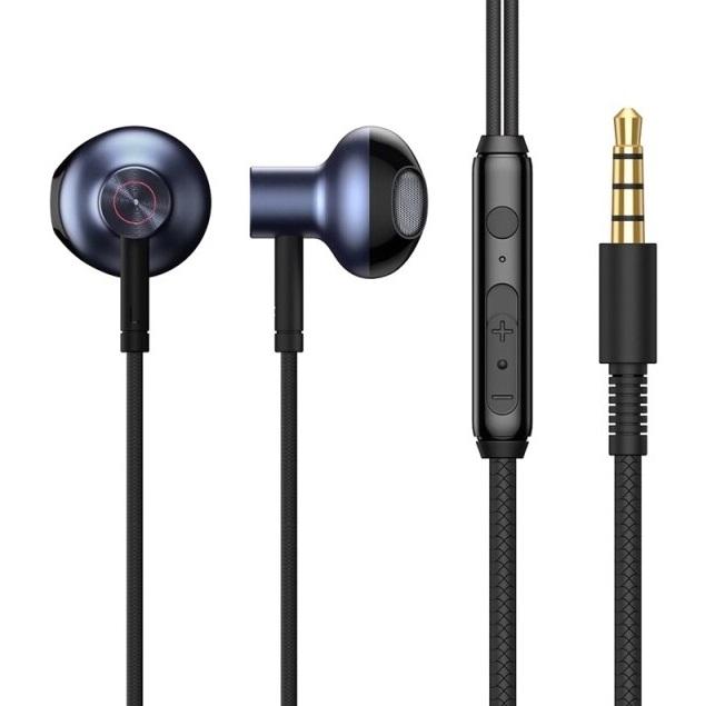 Baseus H19 Encok 3.5mm Wired Earphone - Black