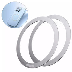 Baseus Halo Series Magnetic Metal Ring Silver (2 pack)