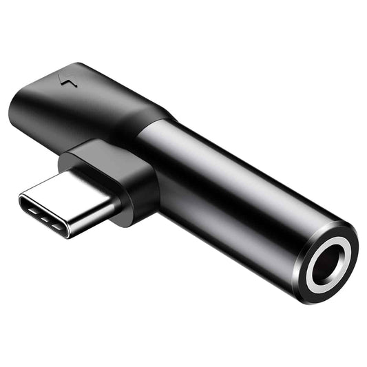 Buy Baseus L41 Type-C (input) for Type-C Female Connector + 3.5 mm Female Connector Adapter Black from Vmart in Pakistan