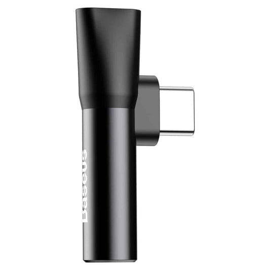 Buy Baseus L41 Type-C (input) for Type-C Female Connector + 3.5 mm Female Connector Adapter Black from Vmart in Pakistan