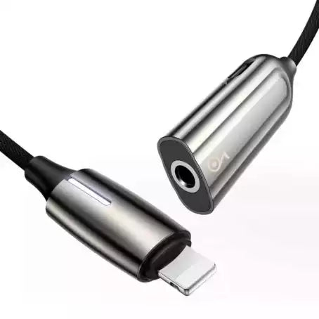 Buy Baseus L56 iP to 3.5mm Female Cable 2-In-1 Adapter Support 2A Fast Charge from Vmart in Pakistan