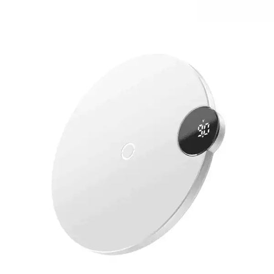 Buy Baseus LED Digital Display 15W Wireless Charger - White from Vmart in Pakistan