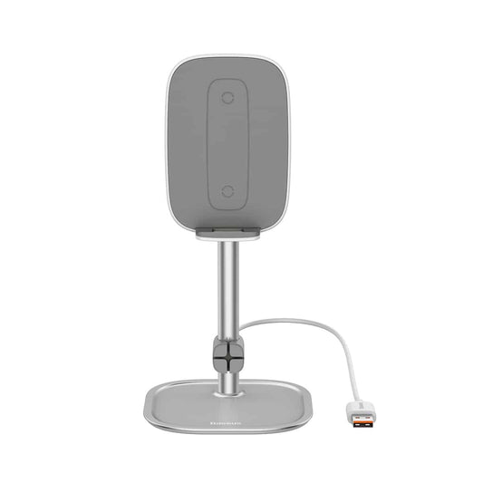Buy Baseus Literary Youth Desktop Bracket with Wireless Charging - Silver from Vmart in Pakistan