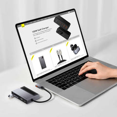 Buy Baseus Magic Multifunctional Type-C Hub with a Retractable Clip Standard Edition Space Gray from Vmart in Pakistan
